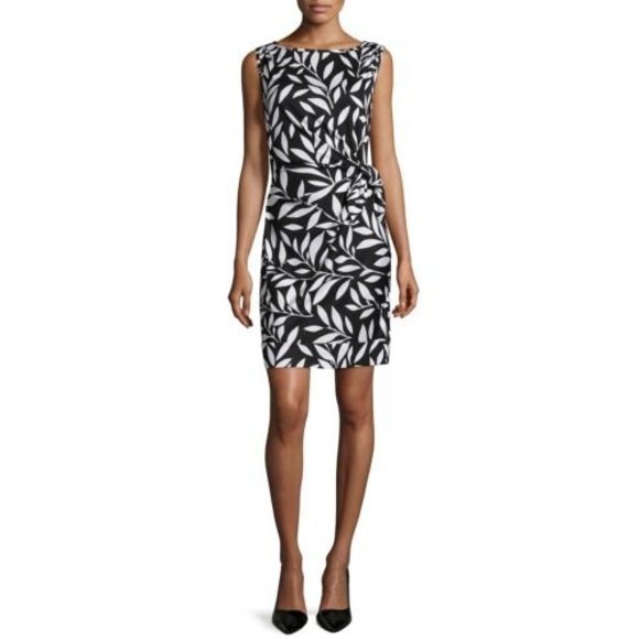 Diane Von Furstenberg Dresses & Skirts - Diane von Furstenburg dress,  100 % silk.  Size 10.  black and off white,